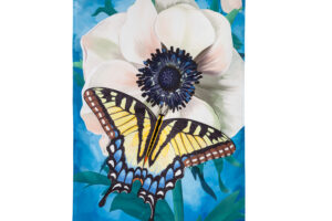 ANEMONE & BUTTERFLY [SEMI-APPLIQUE HOUSE BANNER]