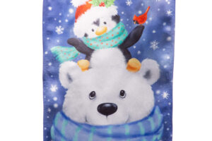 POLAR BEAR AND FRIENDS GARDEN FLAG [LUSTRE]