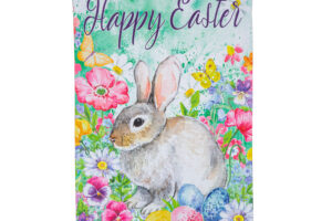 BUNNY IN THE GARDEN [SATIN HOUSE BANNER]
