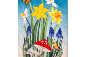 SPRING FLORAL HAVEN [APPLIQUE HOUSE BANNER]