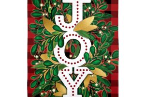 HOLIDAY JOY [BURLAP HOUSE FLAG]
