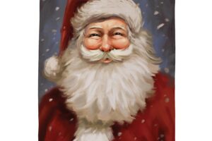 JOYFUL SANTA [SATIN HOUSE FLAGS]