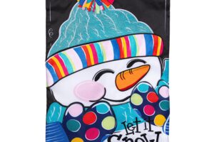 LET IT SNOW-MAN [APPLIQUE HOUSE FLAGS]