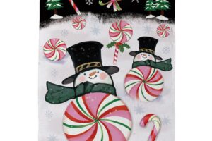 PEPPERMINT SNOWMEN [SATIN HOUSE BANNER]