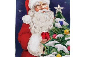 TRADITIONAL SANTA [SATIN HOUSE FLAGS]