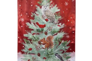 WOODLAND ANIMAL CHRISTMAS TREE [LUSTRE HOUSE BANNER]
