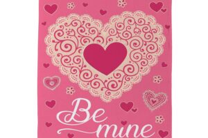 LACED HEART BE MINE [SATIN HOUSE BANNER]