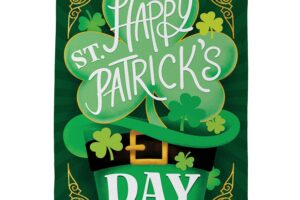 HAPPY ST. PATRICK'S DAY [SATIN HOUSE BANNER]