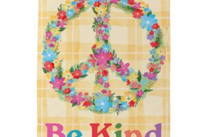 FLORAL BE KIND [SATIN HOUSE FLAGS]