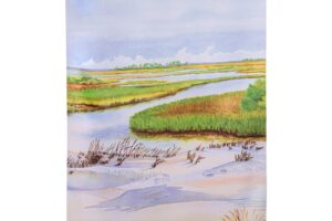 COASTAL LANDSCAPE [SATIN HOUSE BANNER]
