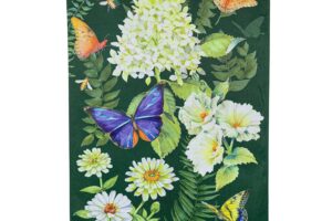 FLUTTERS AND FLOWERS [SATIN HOUSE BANNER]