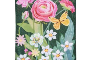 RANUNCULUS ROMANCE [BURLAP GARDEN FLAG]