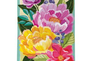 FLORAL BURST [BURLAP HOUSE FLAG]