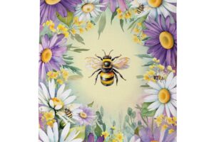 BUZZING AROUND [SATIN HOUSE BANNER]