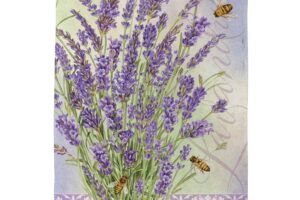 LAVENDER BOUQUET [SATIN GARDEN FLAG]